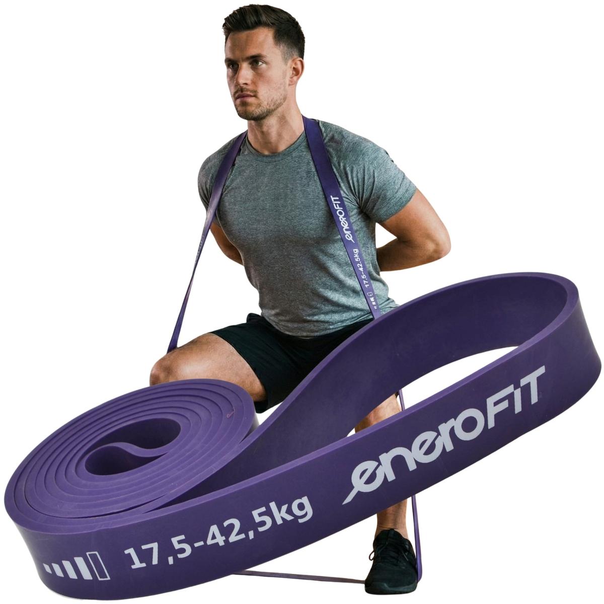 GUMA TAŚMA OPOROWA POWER BAND 17,5-42,5KG FIOLETOWA ENERO FIT