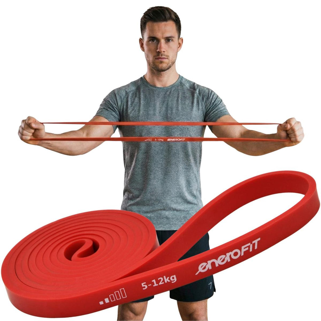 GUMA TAŚMA OPOROWA POWER BAND 5-12KG CZERWONA ENERO FIT