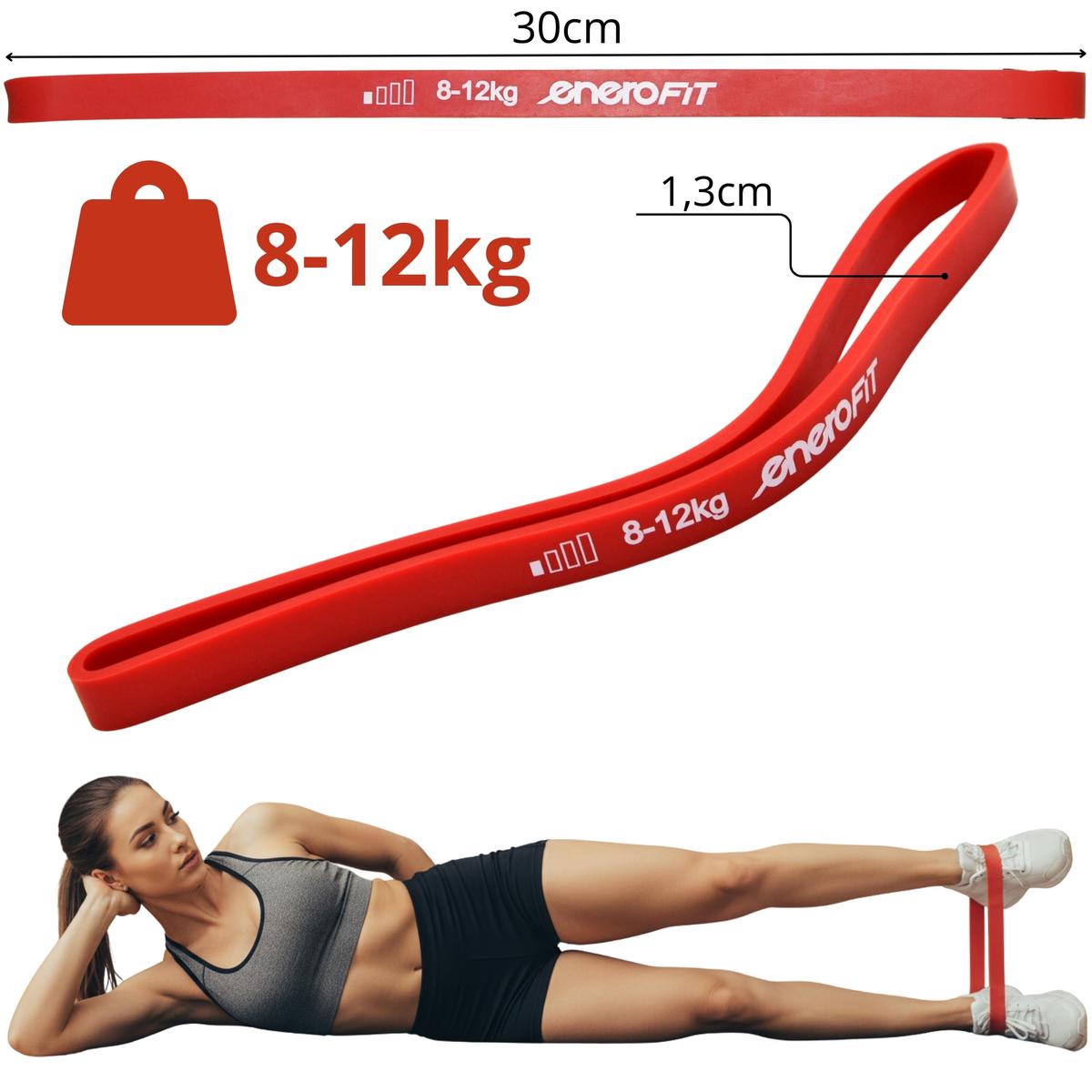 GUMA TAŚMA DO ĆWICZEŃ FITNESS CROSSFIT MINI BAND 8-12KG ENERO FIT