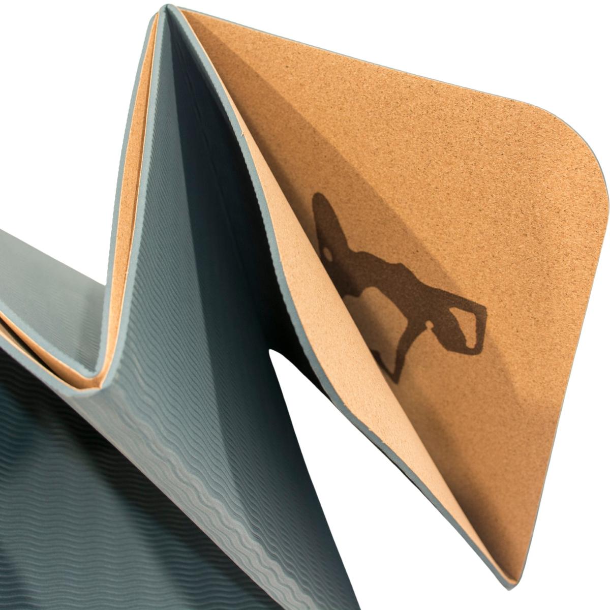 KORKOWA MATA DO JOGI SKŁADANA 183x61x0.4CM ENERO FIT