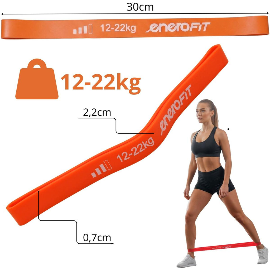 GUMA TAŚMA DO ĆWICZEŃ FITNESS CROSSFIT MINI BAND 12-22KG ENERO FIT