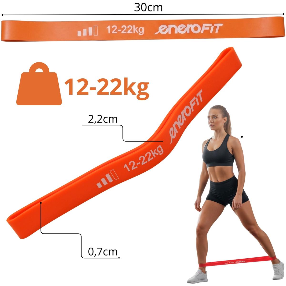GUMA TAŚMA DO ĆWICZEŃ FITNESS CROSSFIT MINI BAND 12-22KG ENERO FIT