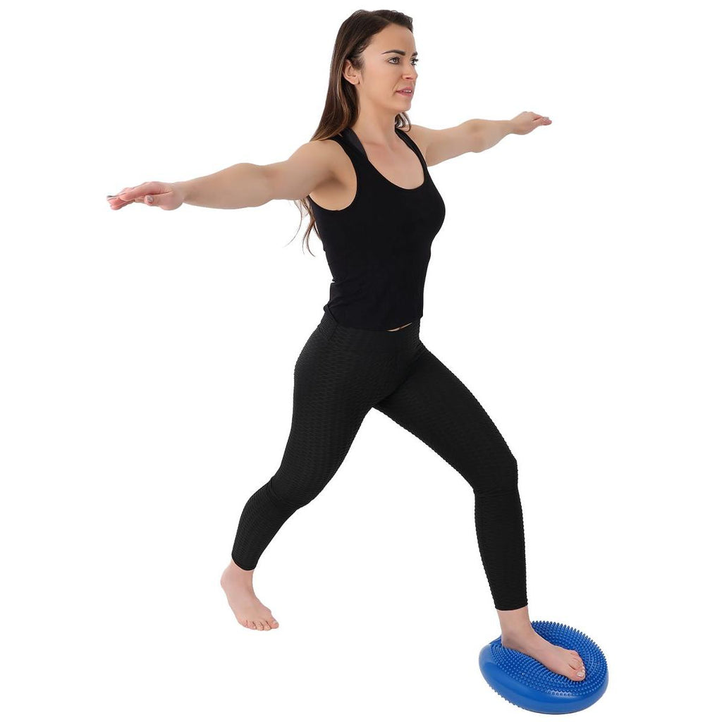 DYSK PODUSZKA SENSOMOTORYCZNA Z POMPKĄ 33CM RÓŻOWY ENERO FIT